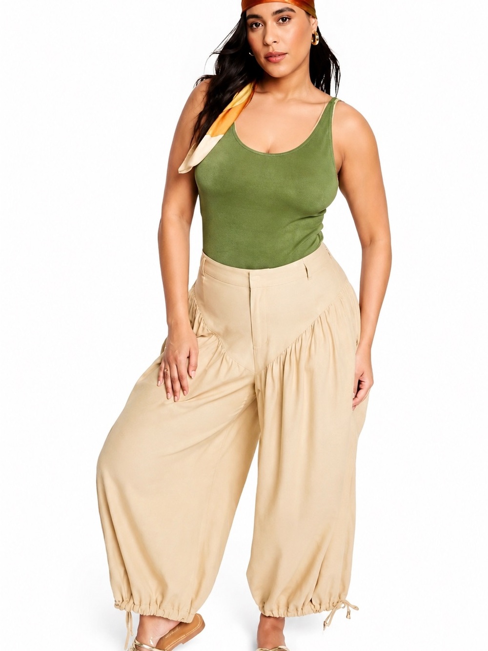Fe Noel x Target olive green metallic high-leg cheeky one-piece XXL (17)